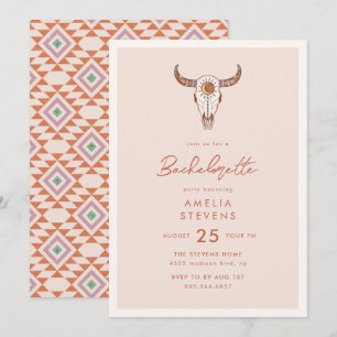 Desert Cowgirl Bachelorette Party Invitation