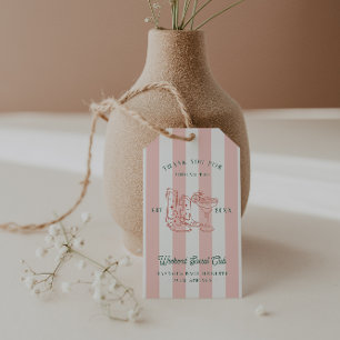 Desert Cowgirl Country Club   Bachelorette Favour Gift Tags