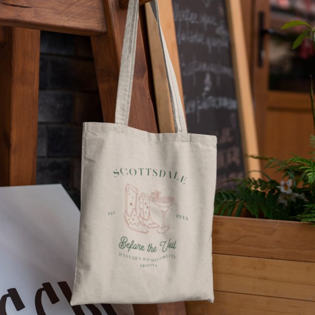 Desert Cowgirl Country Club | Bachelorette  Tote Bag (Creator Uploaded)