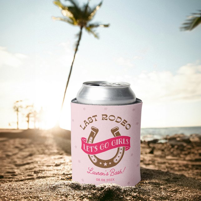 Desert Cowgirl Last Rodeo Bachelorette Party Can Cooler (Creator Uploaded)