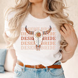 Desert Cowgirl Last Rodeo Bride T-Shirt<br><div class="desc">A fun cowgirl design with brown and beige colours</div>
