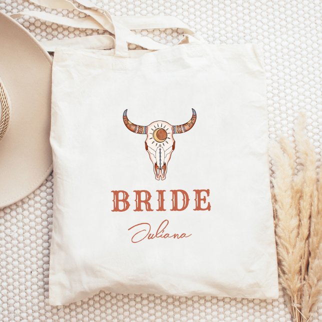 Desert Cowgirl Last Rodeo Bride Tote Bag (Creator Uploaded)