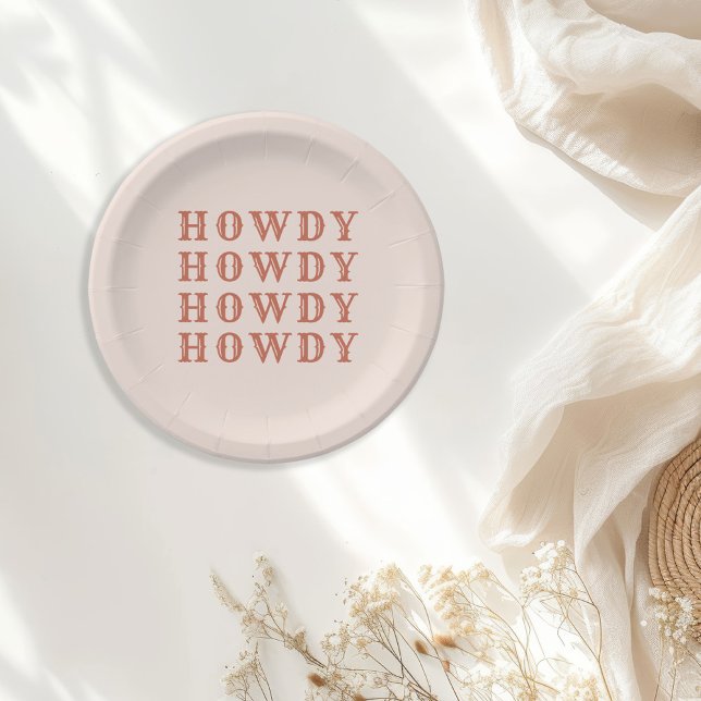 Desert Cowgirl Last Rodeo Paper Plate (Creator Uploaded)