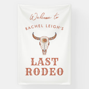 Desert Cowgirl Last Rodeo Welcome Banner