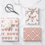Desert Cowgirl Last Rodeo Wrapping Paper Sheets<br><div class="desc">A fun cowgirl design with brown and beige colours</div>