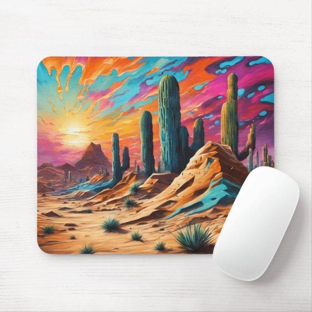  Desert Dawn Mouse Mat (With Mouse)
