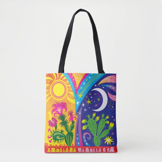 Desert Day and Night Tote Bag (Front)