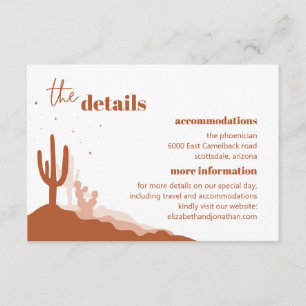 Desert Details Enclosure Card