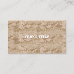 Desert Digital Military Pattern Business Card