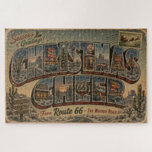 Desert Diner Southwest Highway Winter Game Jigsaw Puzzle