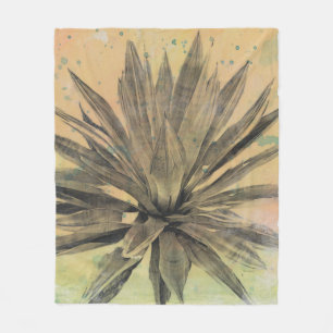 Desert Dreams   Green Plant Fleece Blanket