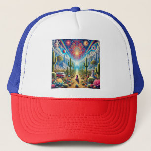 Desert Dreamscape: Oasis of Infinite Wonders Trucker Hat