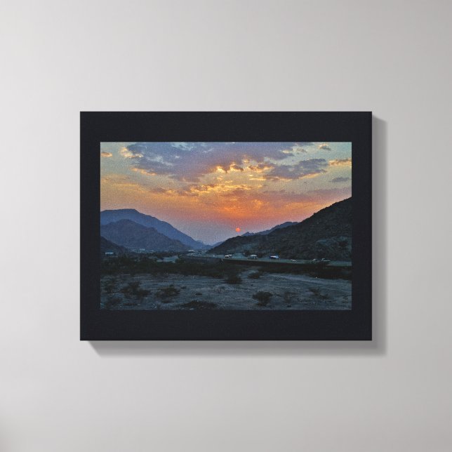 Desert Drive Canvas Print (Front)