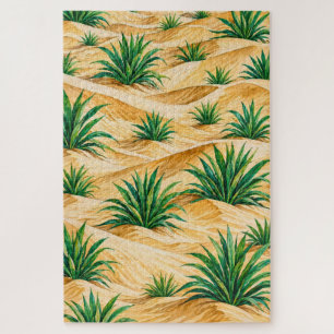 Desert Dunes Agave Pattern Jigsaw Puzzle