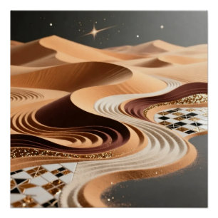 Desert Dunes Art Poster