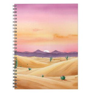 Desert Dunes Twilight Notebook