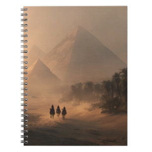 Desert Dusk Egyptian Pyramid Notebook