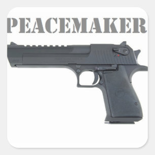 ''desert eagle peacemaker square sticker