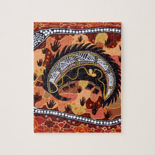 Desert Echidna Dreaming Jigsaw Puzzle