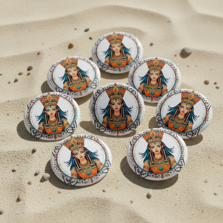 Desert Empress 3 Cm Round Badge