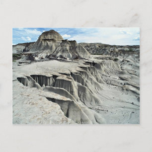 Desert erosion formation, Dinosaur Provincial Park Postcard