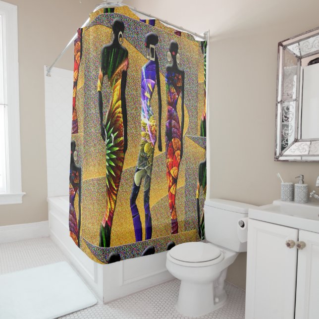 Desert Fashion Divas Shower Curtain (In Situ)