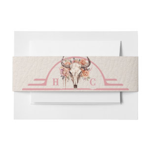 Desert Flowers Wedding Invitation Brand Belly Band