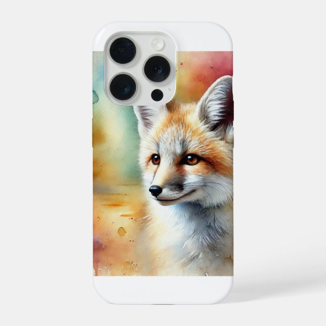 Desert Fox Serenity 220824AREF113 - Watercolor iPhone Case (Back)