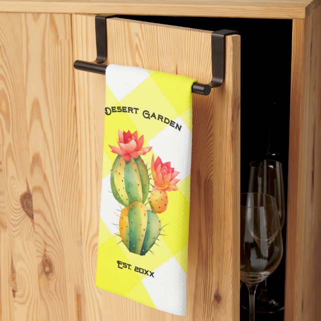 Desert Garden Tea Towel (Thirds Fold)