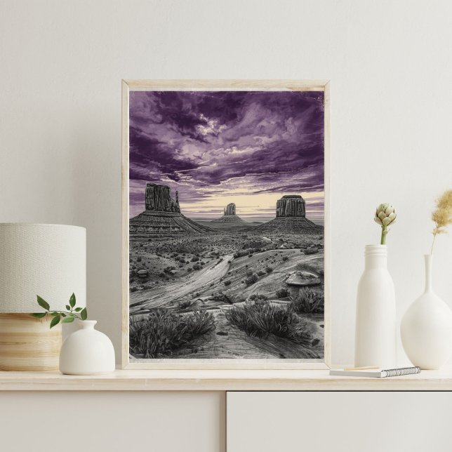 Desert Giants – Vintage Monument Valley  Poster (Creator Uploaded)