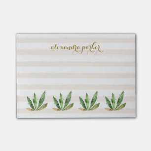 Desert Glam   Neutral Stripes Post-it Notes