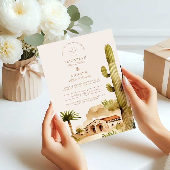 Desert Hacienda Wedding Style Invitation (Creator Uploaded)