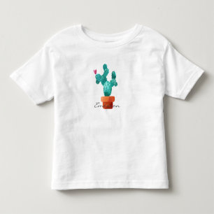 Desert Heart Cactus Green Pink Kids NAME Love Toddler T-Shirt