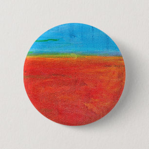 Desert Horizon Beach Sky Sand Abstract 6 Cm Round Badge