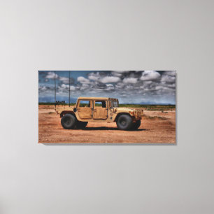 Desert Humvee - Fine Art Canvas Print