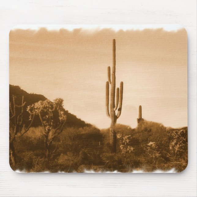 desert in sepia mousepad (Front)