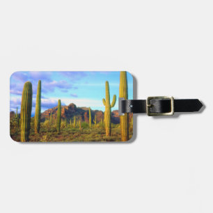 Desert in springtime luggage tag