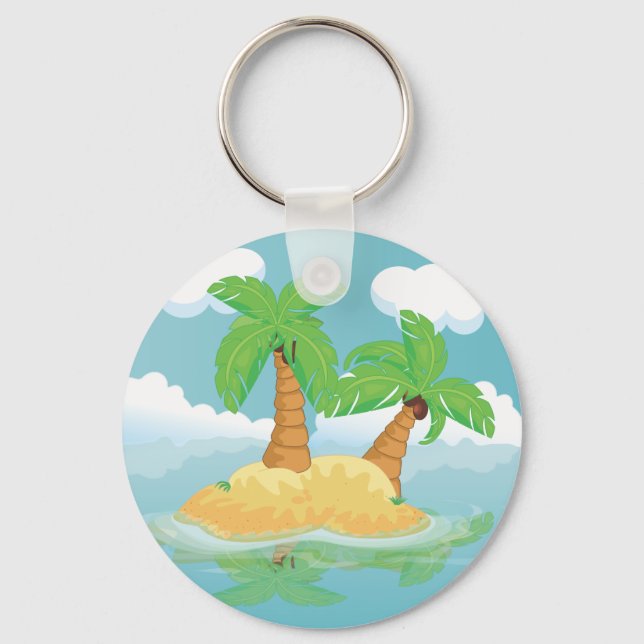 Desert Island Key Ring (Front)