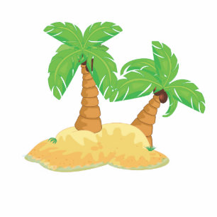 Desert Island Standing Photo Sculpture