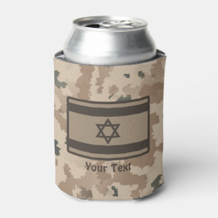 Desert Israeli Flag Can Cooler