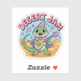 Desert Jam Lizard Playing Keytar