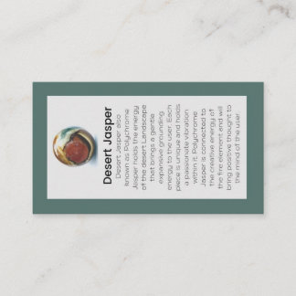 Desert Jasper Crystal Meaning Jewellery Display  Business Card