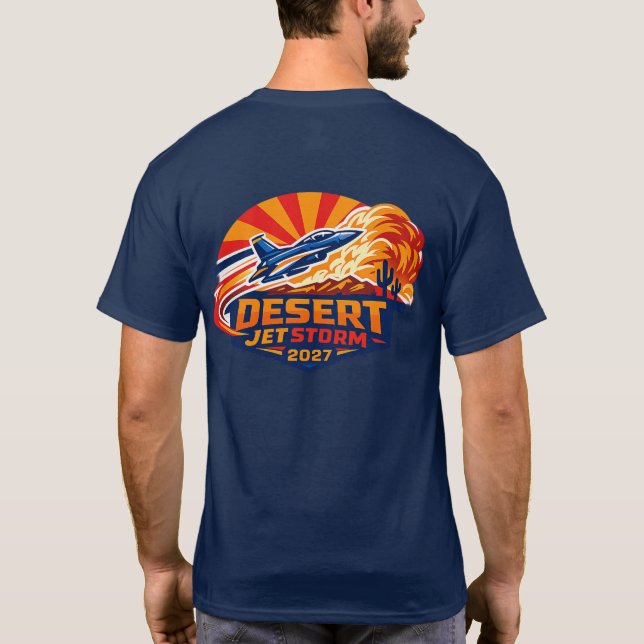 Desert Jet Storm 2027 T-Shirt (Back)