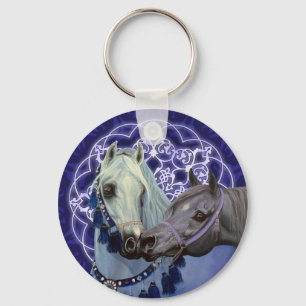 Desert Jewels Arabian horses keychain