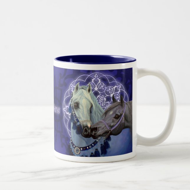 Desert Jewels Arabian horses mug (Right)