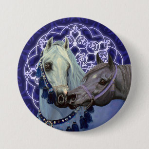 Desert Jewels Arabian horses round button