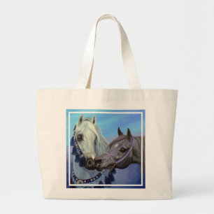 Desert Jewels Arabian horses tote bag