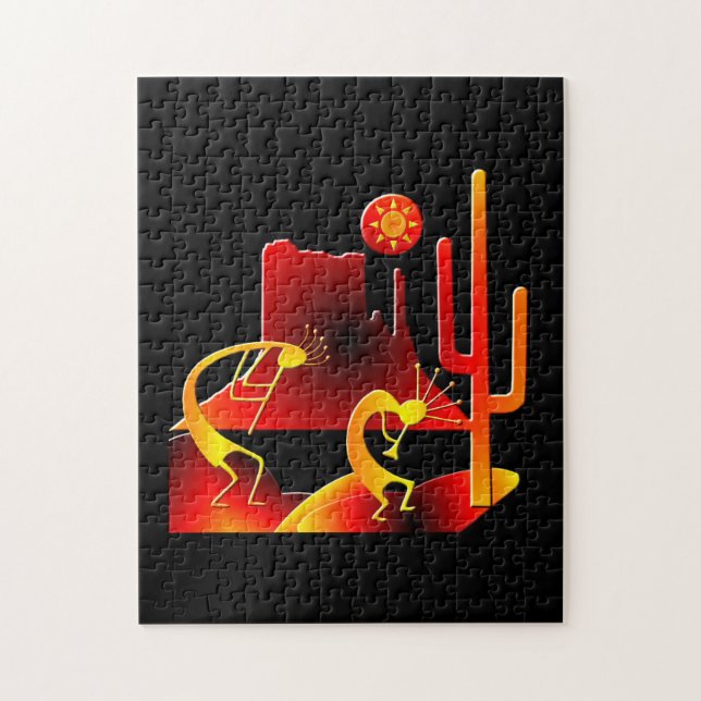 Desert Kokopelli Jigsaw Puzzle (Vertical)