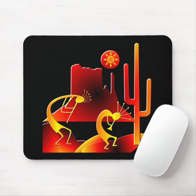 Desert Kokopelli Mouse Mat (With Mouse)