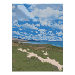 Desert Lake Poster